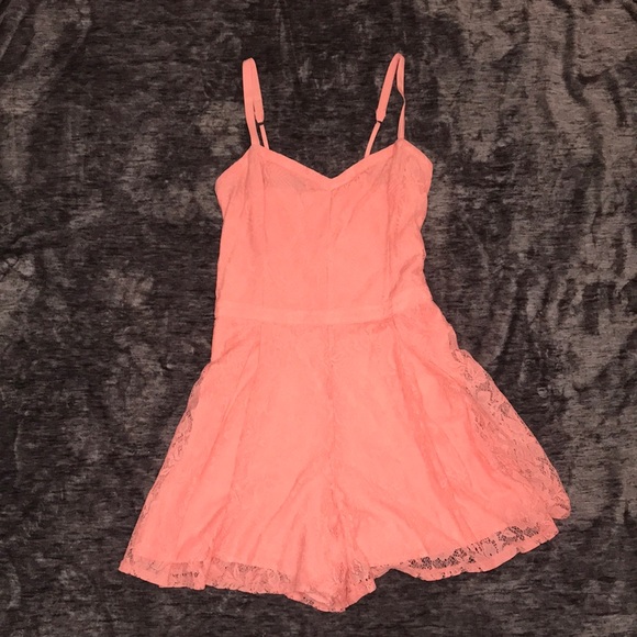 Hollister Other - Pink lace romper